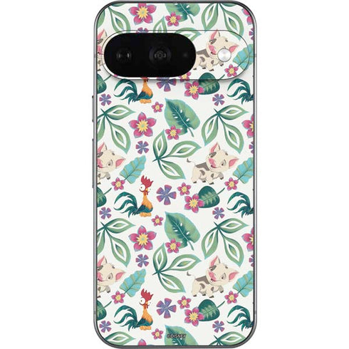 Disney Princess Moana Pua and Heihei Pattern Google Pixel 9 Skin